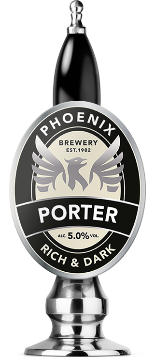 Phoenix Brewery Porter 5.0% pump clip on beer pump