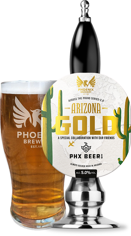 Phoenix Brewery Arizona Gold pump clip on beer pump